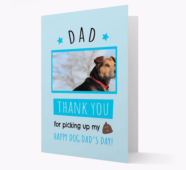 'Dad, Thank You' Card with photo of your {breedFullName}