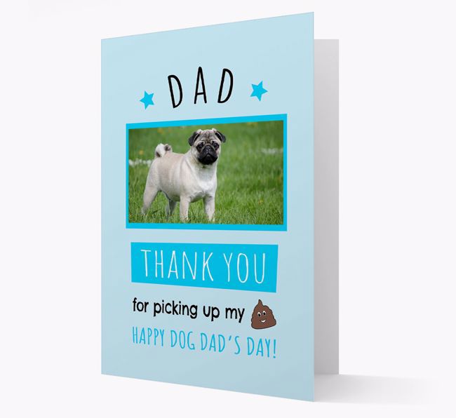 'Dad, Thank You' Card with photo of your {breedFullName}