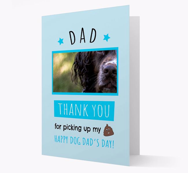 'Dad, Thank You' Card with photo of your {breedFullName}