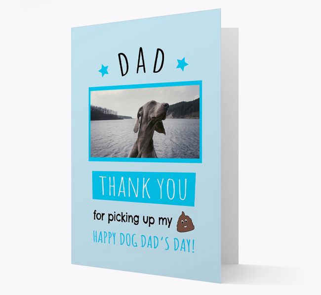 'Dad, Thank You' Card with photo of your {breedFullName}