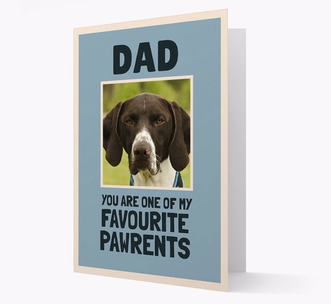 'Favourite Pawrents' Card with photo of your {breedFullName}