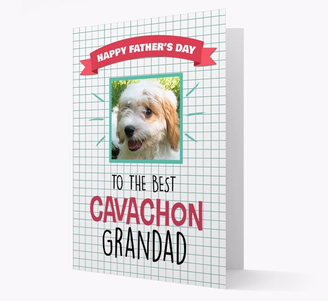 'Best Grandad' Card with photo of your {breedFullName}