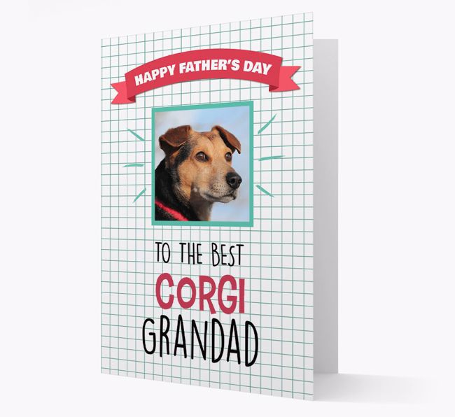 'Best Grandad' Card with photo of your {breedFullName}