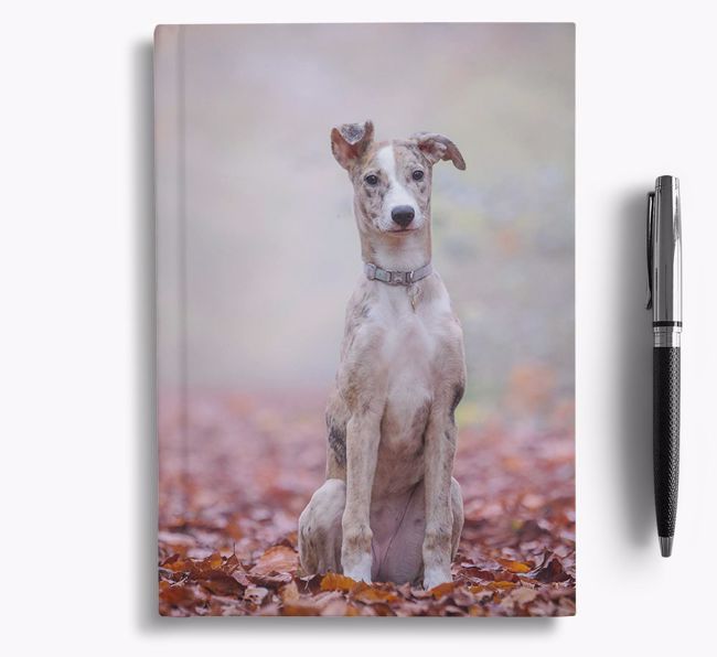 Notebook with photo of your {breedFullName}
