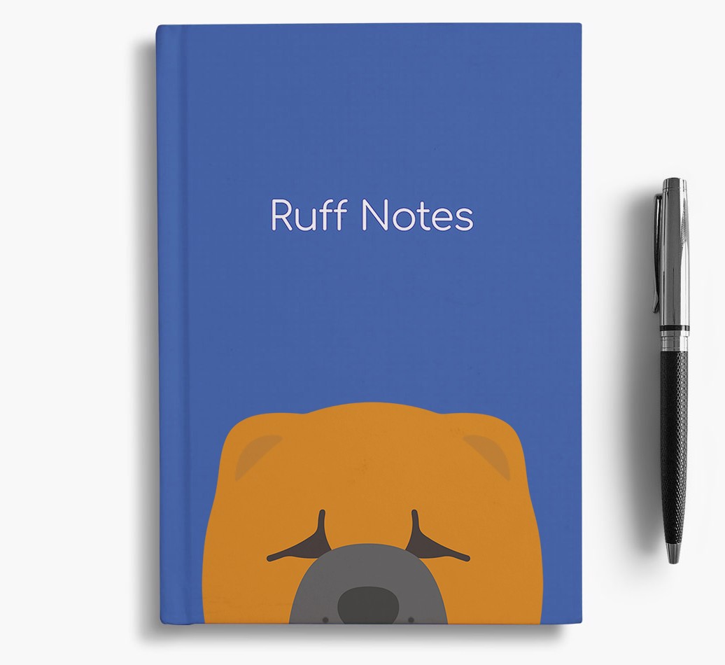 'Ruff Notes' Personalised {breedFullName} Notebook