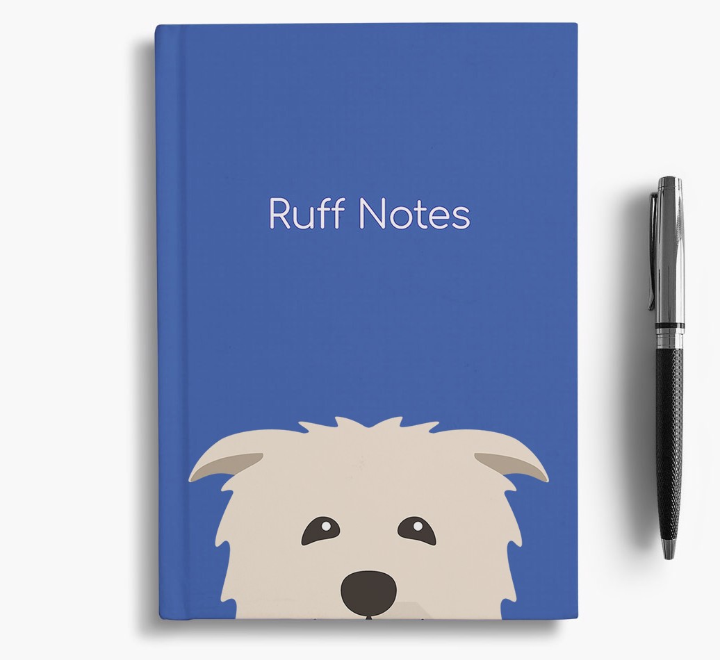 'Ruff Notes' Personalised {breedFullName} Notebook