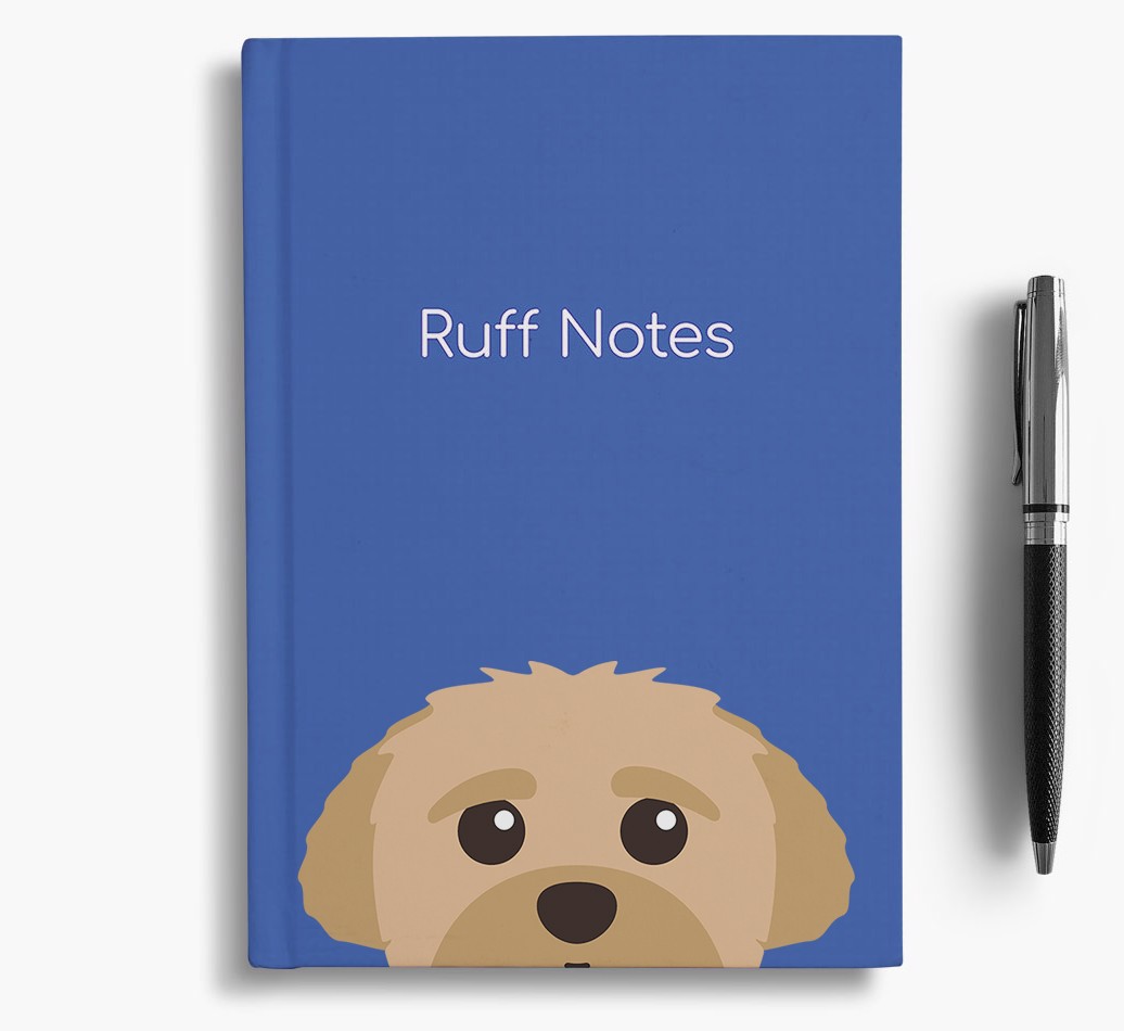 'Ruff Notes' Personalised {breedFullName} Notebook