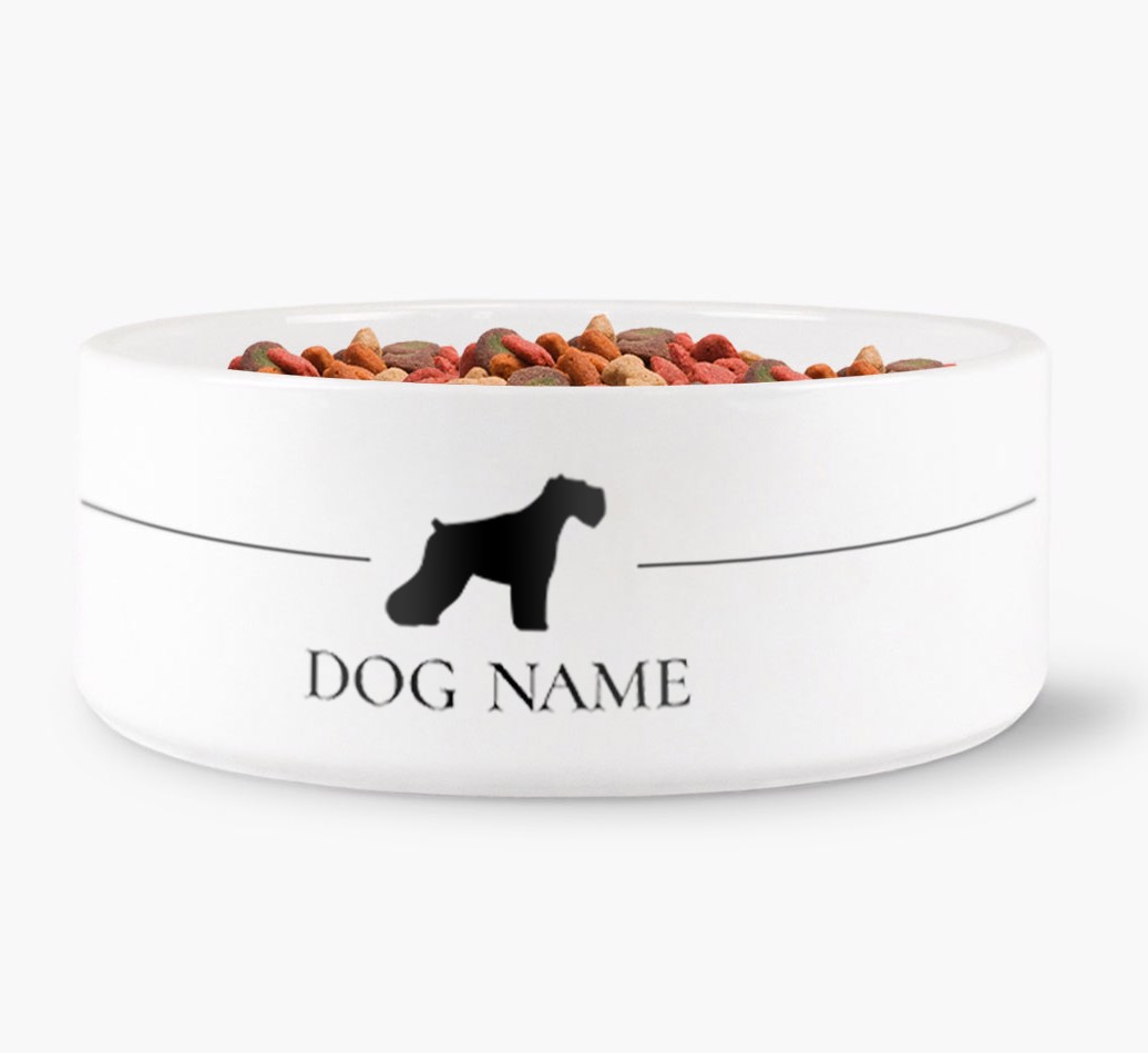 '{colour} {breedFullName} Dog Bowl front view