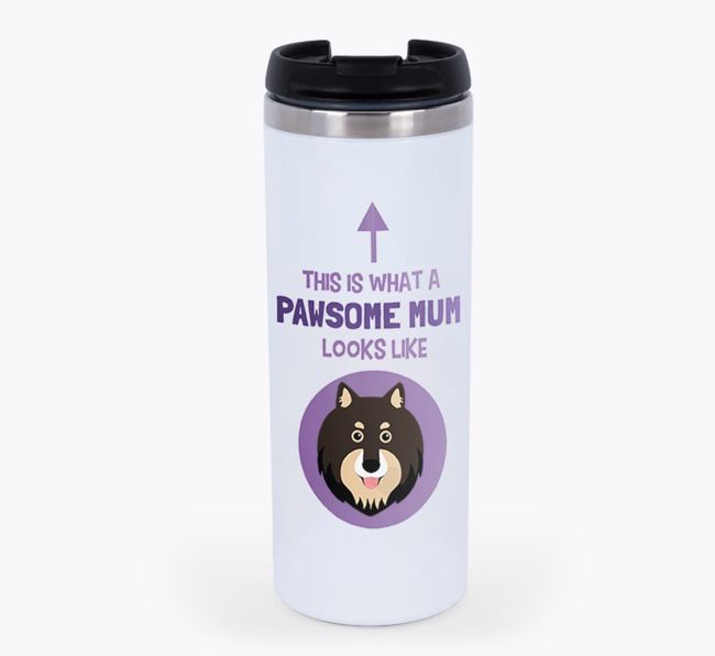 'This Is What a Pawsome Mum Looks Like' - Reusable Mug with {breedShortName} Icon