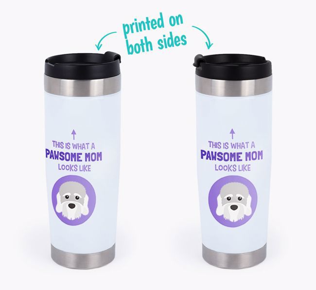 'This Is What a Pawsome Mom Looks Like' - Personalized Travel Mug