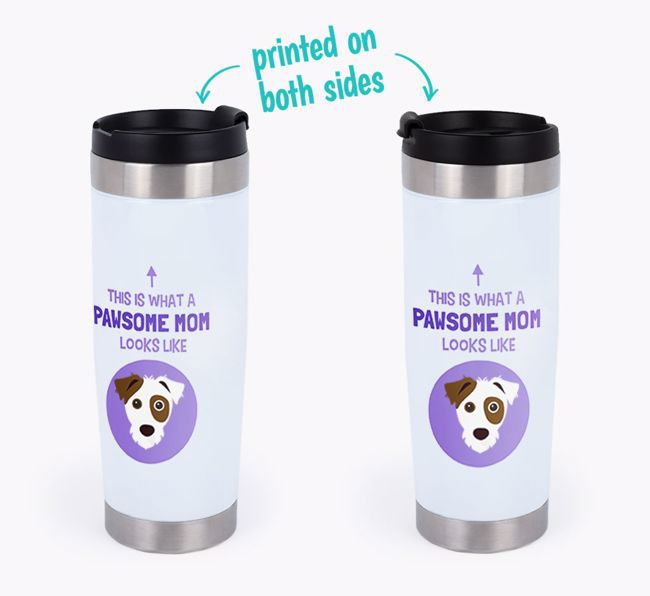 'This Is What a Pawsome Mom Looks Like' - Personalized Travel Mug