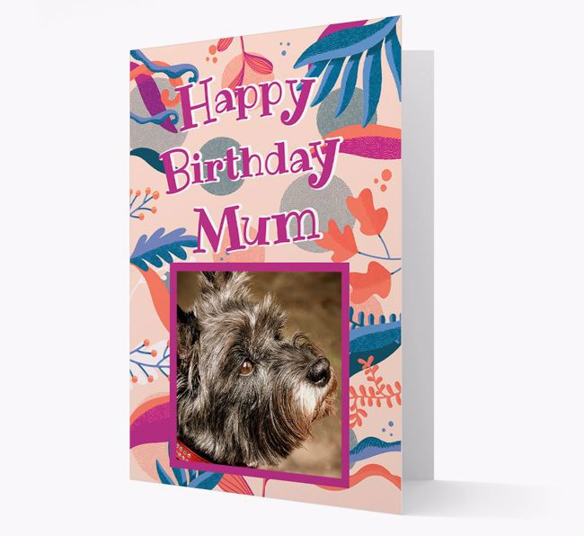 Photo Upload 'Happy Birthday, Mum' Card with you {breedFullName}
