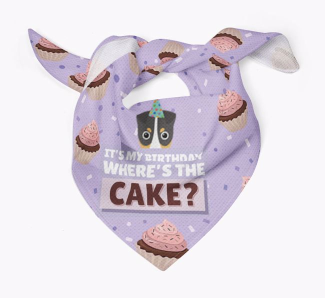 'Where's the Cake?' Birthday Bandana