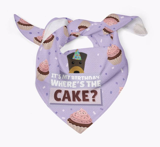 'Where's the Cake?' Birthday Bandana