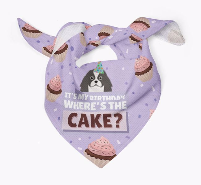 'Where's the Cake?' Birthday Bandana