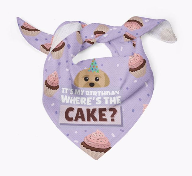 'Where's the Cake?' Birthday Bandana