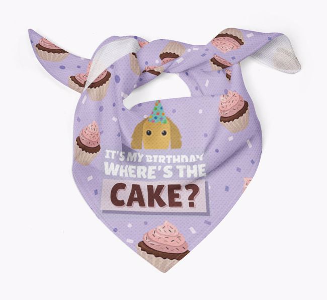 'Where's the Cake?' Birthday Bandana