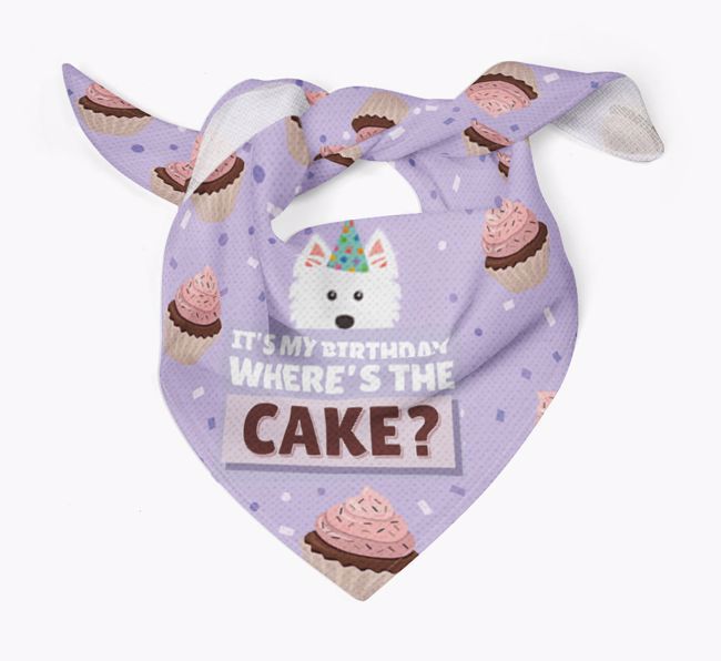 'Where's the Cake?' Birthday Bandana