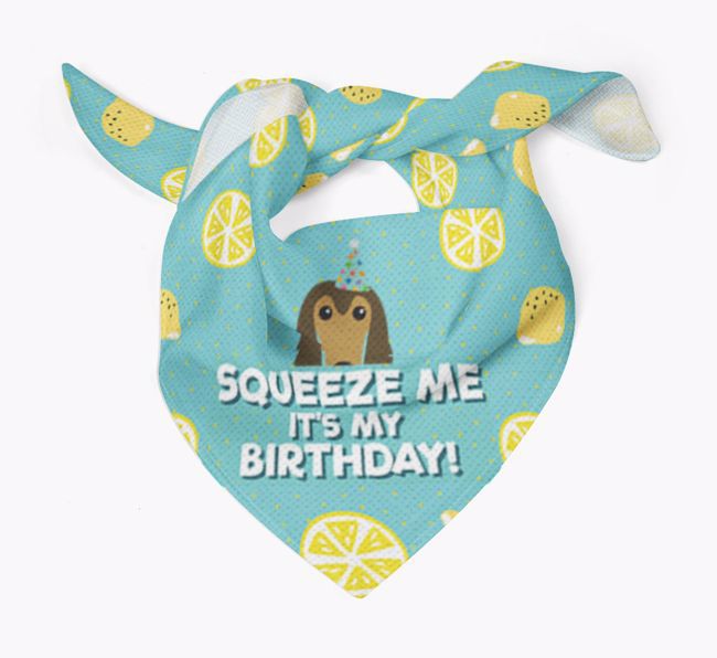 'Squeeze Me, It's My Birthday' Bandana