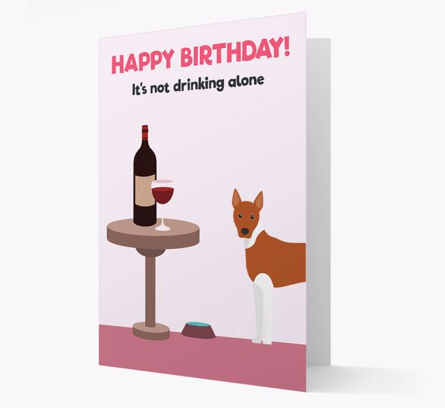 Personalized 'Birthday Drinks' Card with {breedFullName} Icon