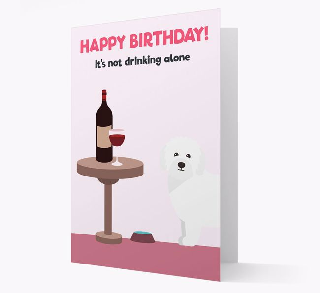 Personalized 'Birthday Drinks' Card with {breedFullName} Icon