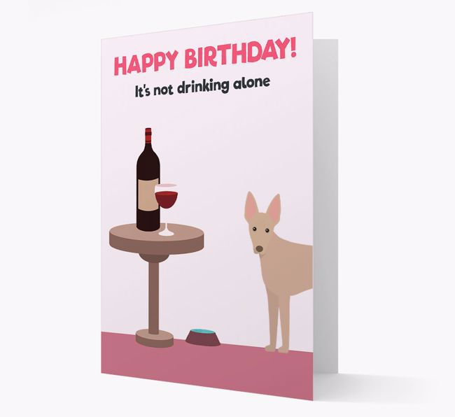 Personalized 'Birthday Drinks' Card with {breedFullName} Icon