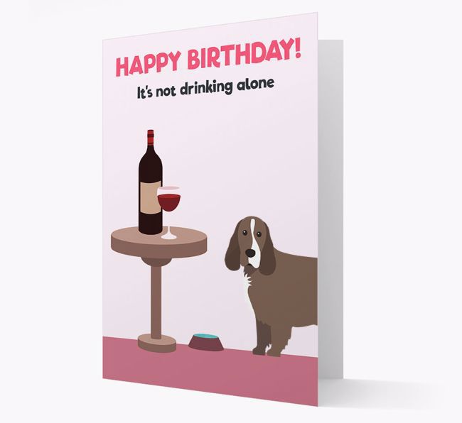 Personalized 'Birthday Drinks' Card with {breedFullName} Icon