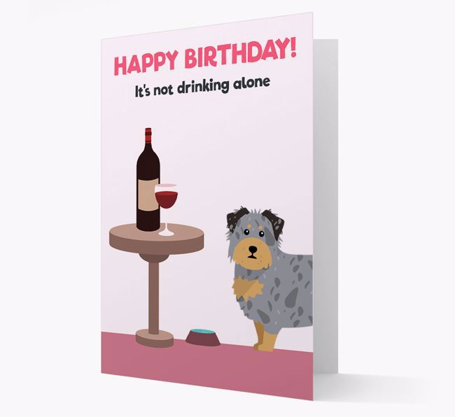 Personalized 'Birthday Drinks' Card with {breedFullName} Icon