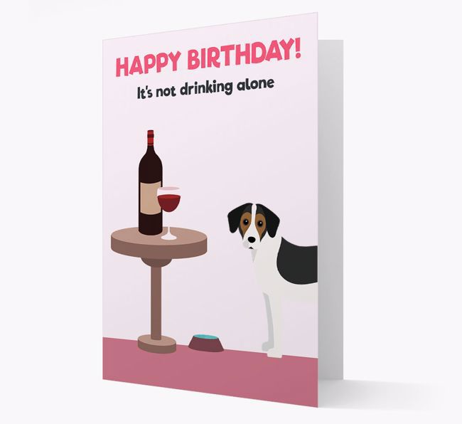 Personalized 'Birthday Drinks' Card with {breedFullName} Icon
