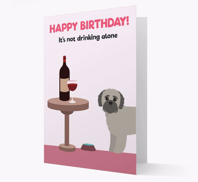 Personalised 'Birthday Drinks' Card with {breedFullName} Icon