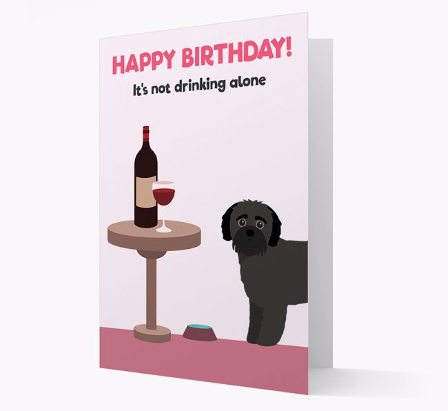 Personalized 'Birthday Drinks' Card with {breedFullName} Icon