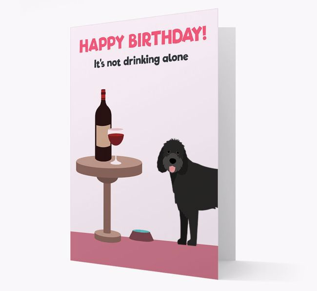 Personalized 'Birthday Drinks' Card with {breedFullName} Icon