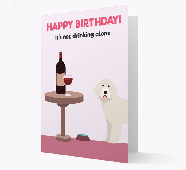 Personalized 'Birthday Drinks' Card with {breedFullName} Icon