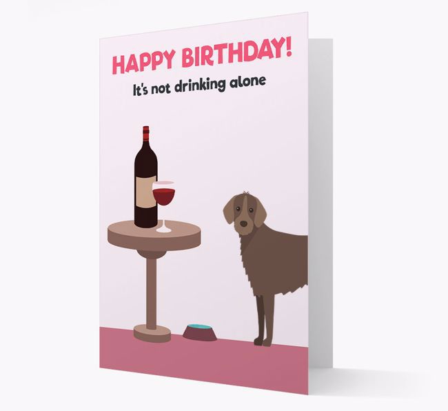 Personalized 'Birthday Drinks' Card with {breedFullName} Icon