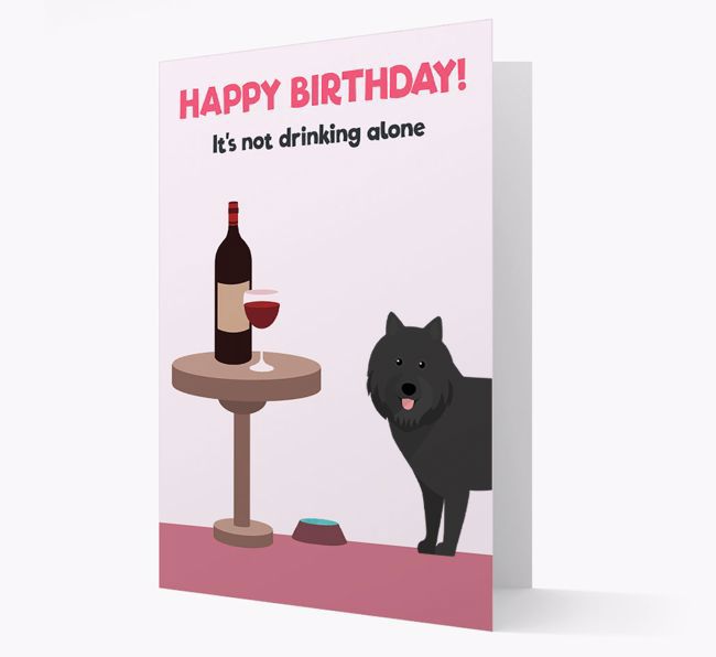 Personalized 'Birthday Drinks' Card with {breedFullName} Icon