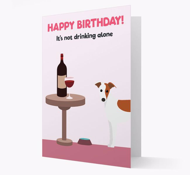 Personalized 'Birthday Drinks' Card with {breedFullName} Icon