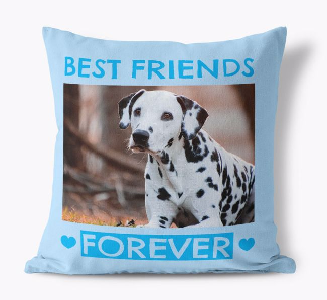 Best Friends Forever: {breedFullName} Photo Upload Canvas Cushion 