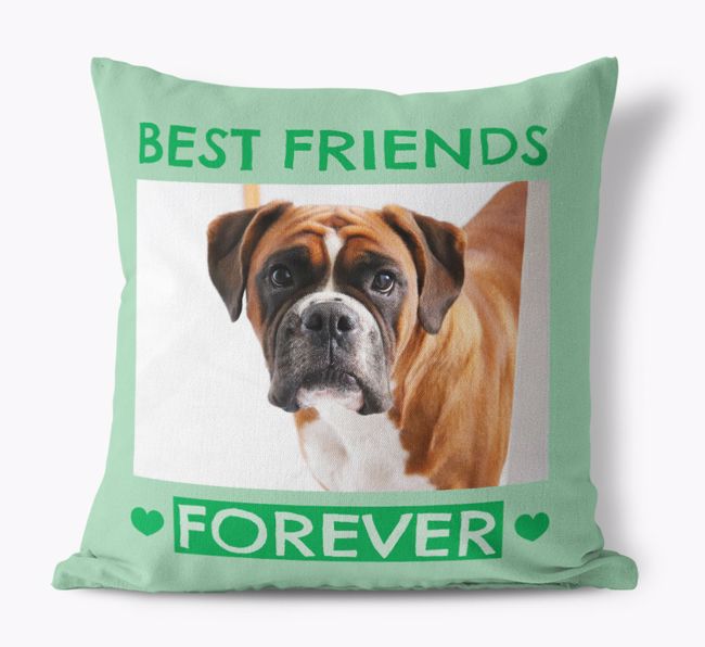 Best Friends Forever: {breedFullName} Photo Upload Pillow