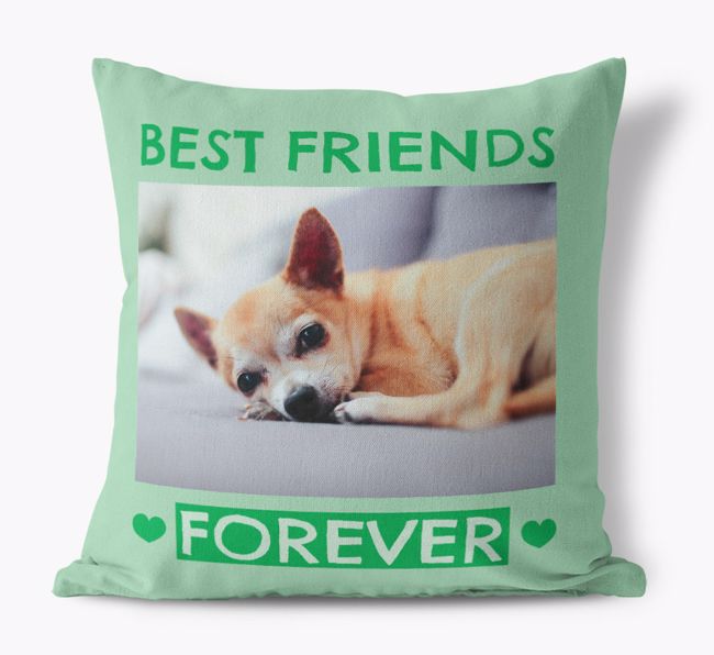 Best Friends Forever: {breedFullName} Photo Upload Cushion 