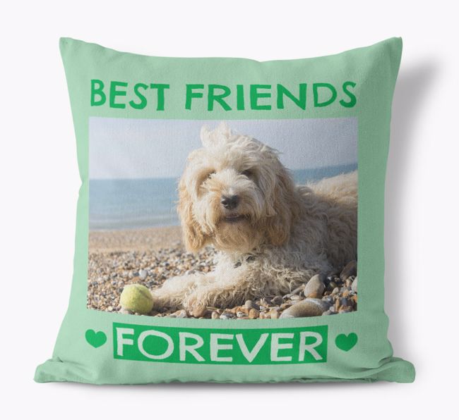 Best Friends Forever: {breedFullName} Photo Upload Pillow