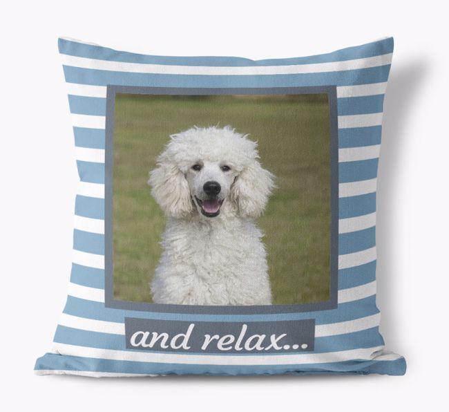 Relax: {breedFullName} Photo Upload Pillow