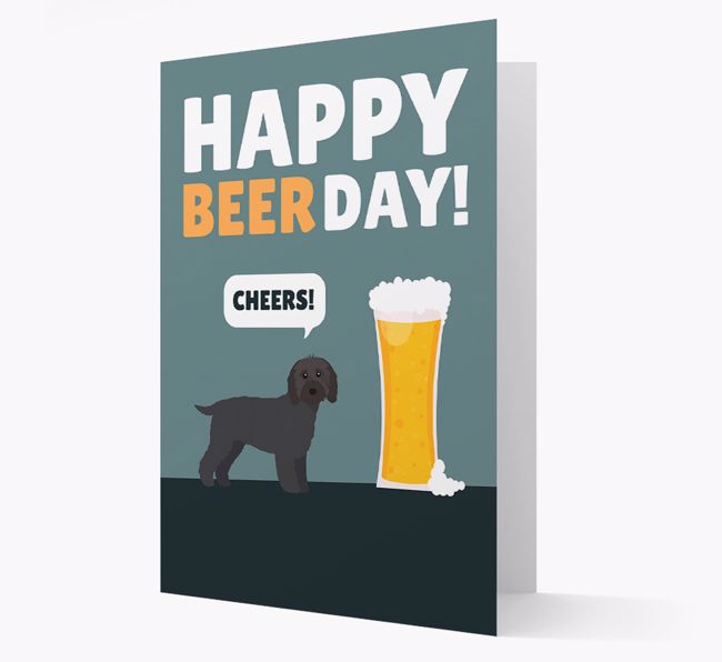 'Happy Beer Day' Card with {breedFullName} Icon