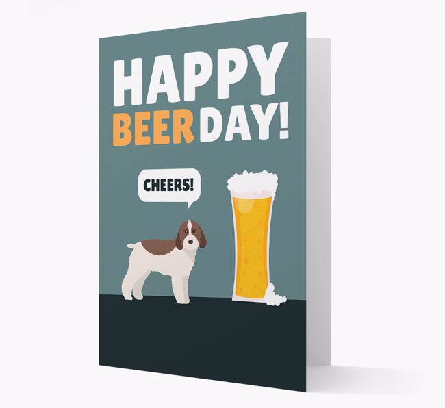 'Happy Beer Day' Card with {breedFullName} Icon