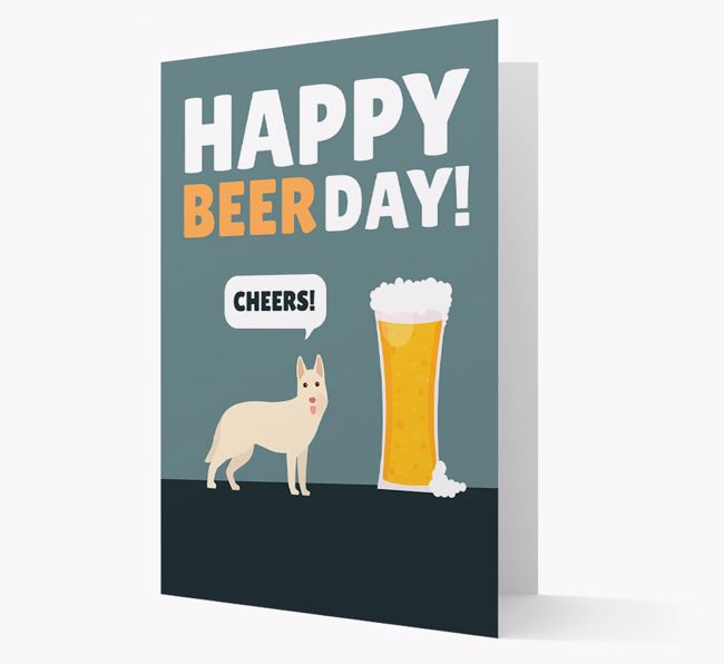 'Happy Beer Day' Card with {breedFullName} Icon