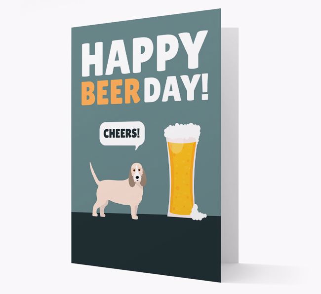 'Happy Beer Day' Card with {breedFullName} Icon