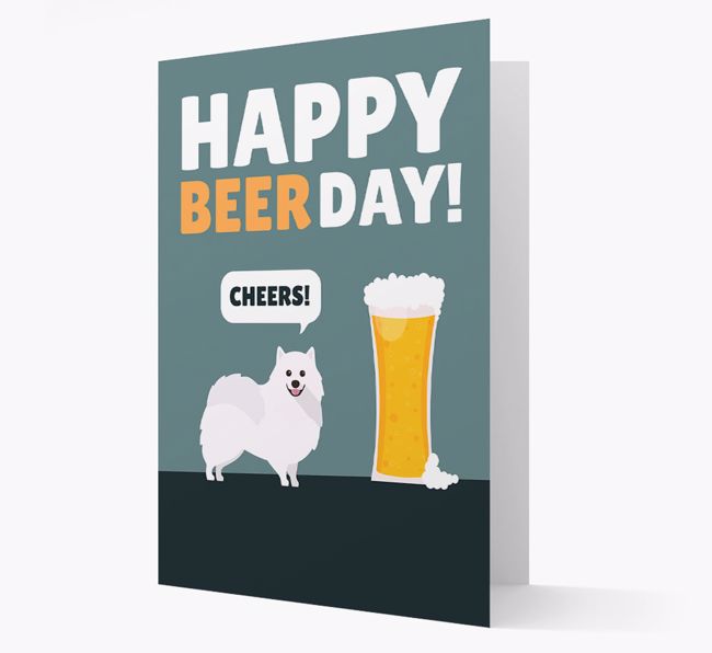 'Happy Beer Day' Card with {breedFullName} Icon
