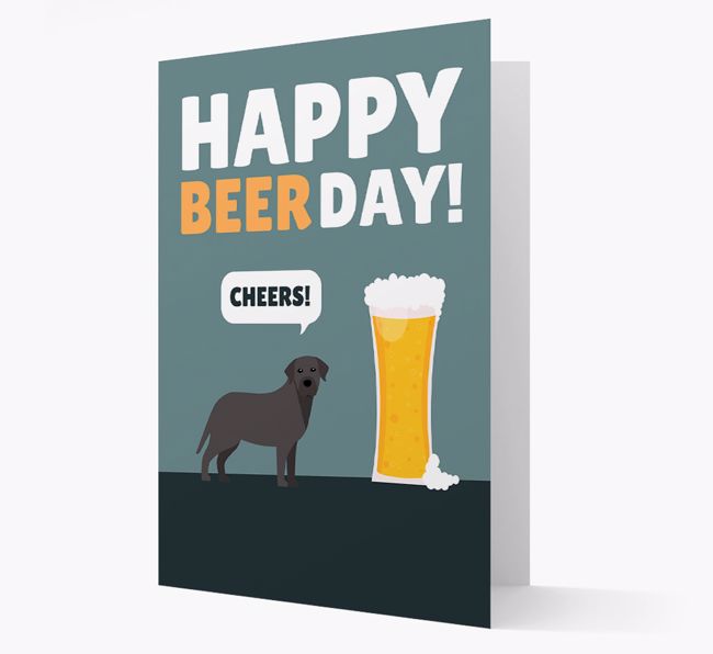 'Happy Beer Day' Card with {breedFullName} Icon