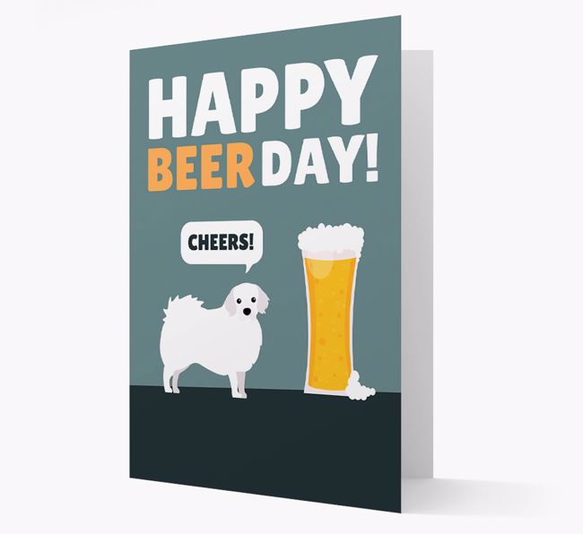 'Happy Beer Day' Card with {breedFullName} Icon