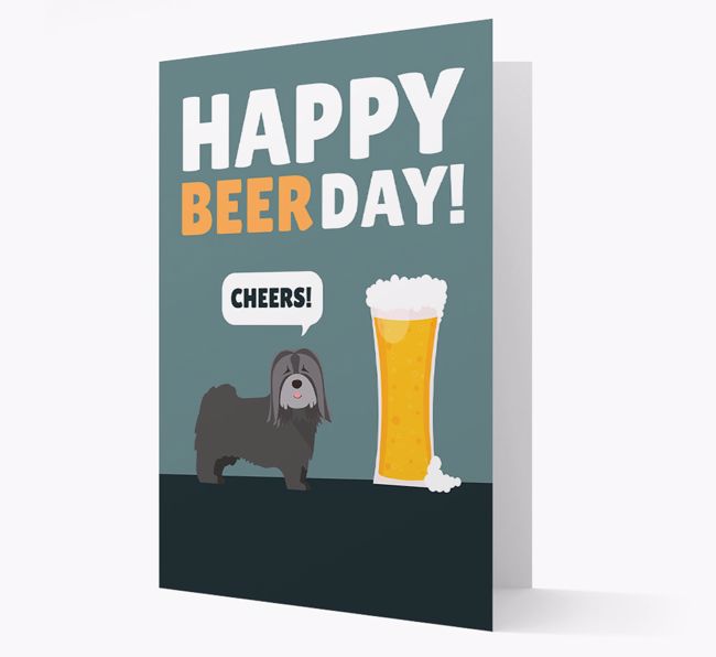 'Happy Beer Day' Card with {breedFullName} Icon