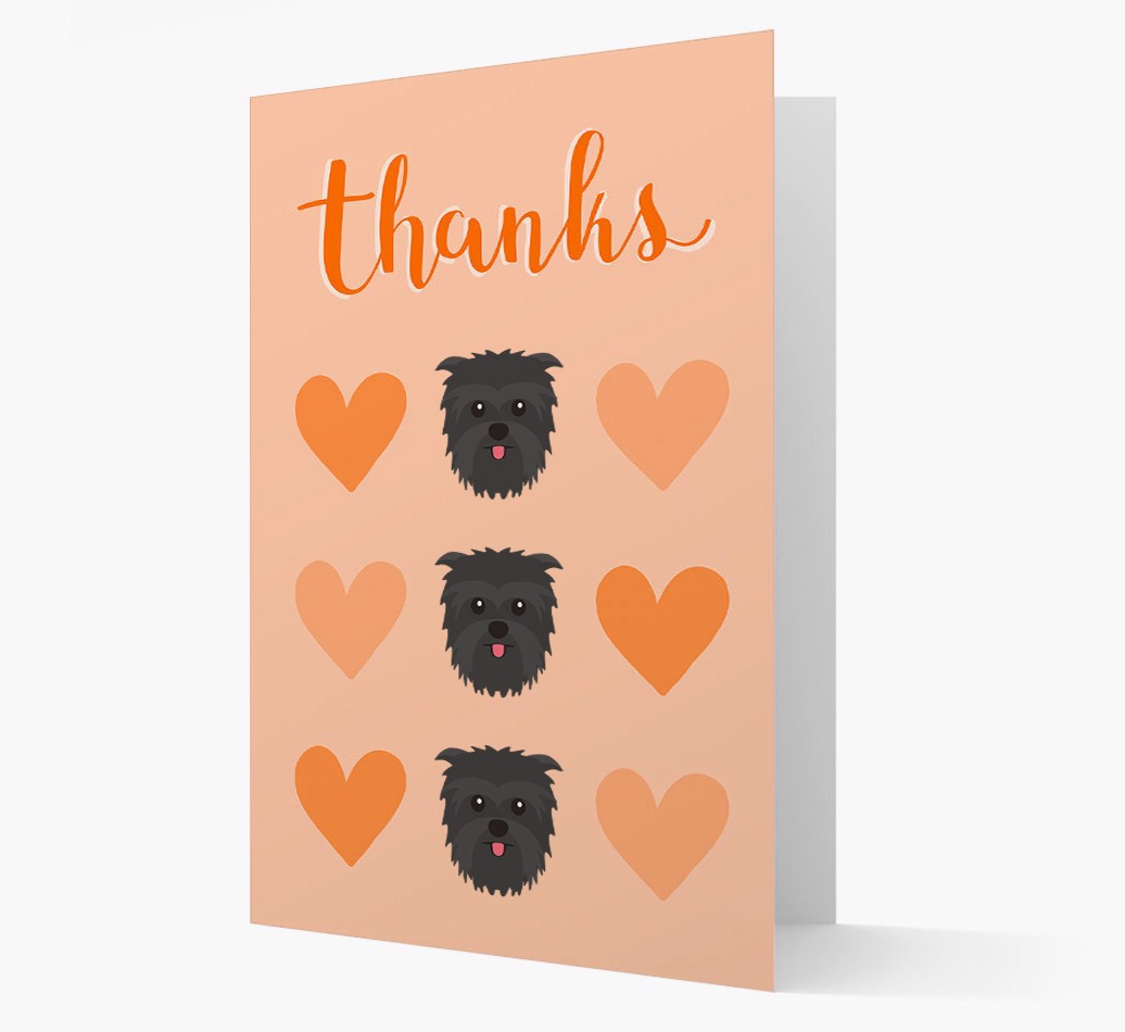 'Thanks' - Personalized {breedFullName} Card front